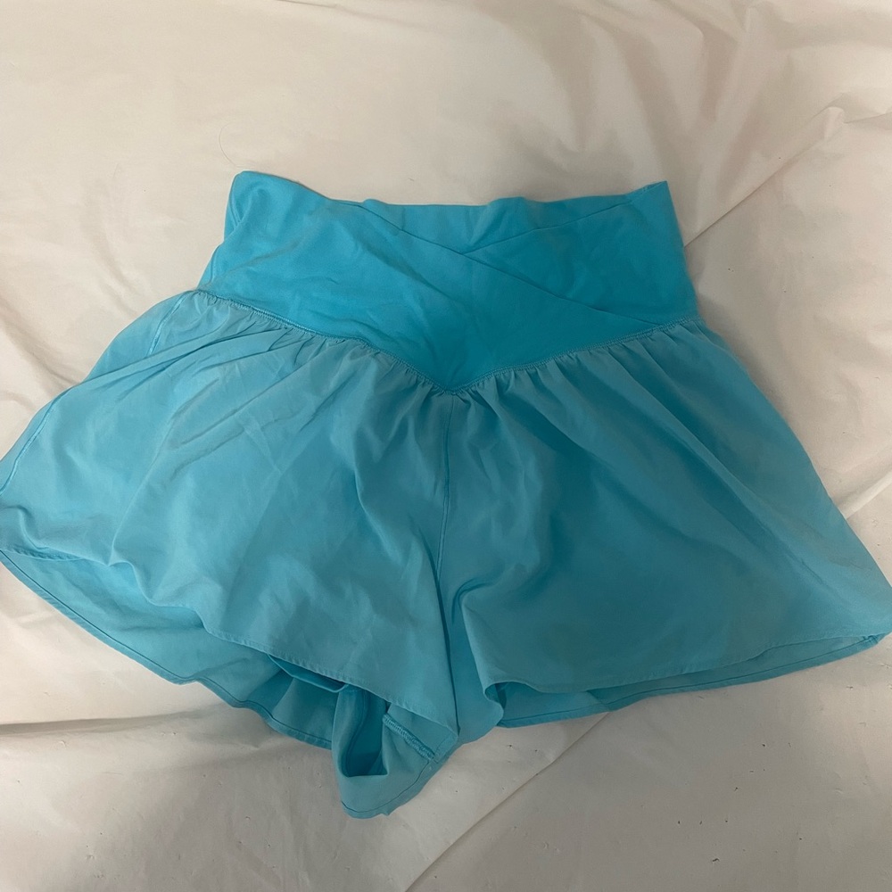 Aerie Bright Blue Flowy Shorts